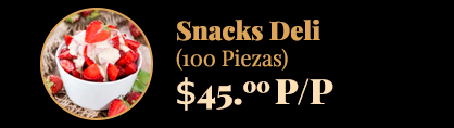 Snacks deliciosos